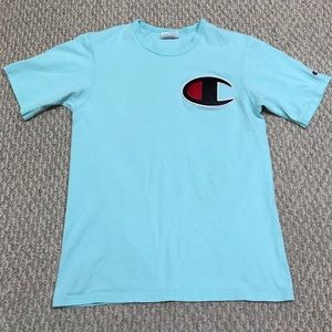 Champion Mens Big Logo Patch Tee